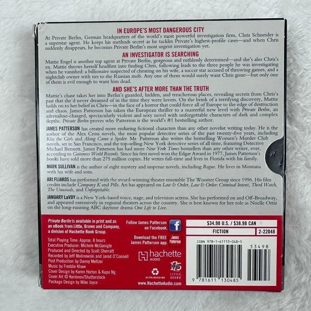 Private Berlin by‎ James Patterson, Mark Sullivan 7 Disc